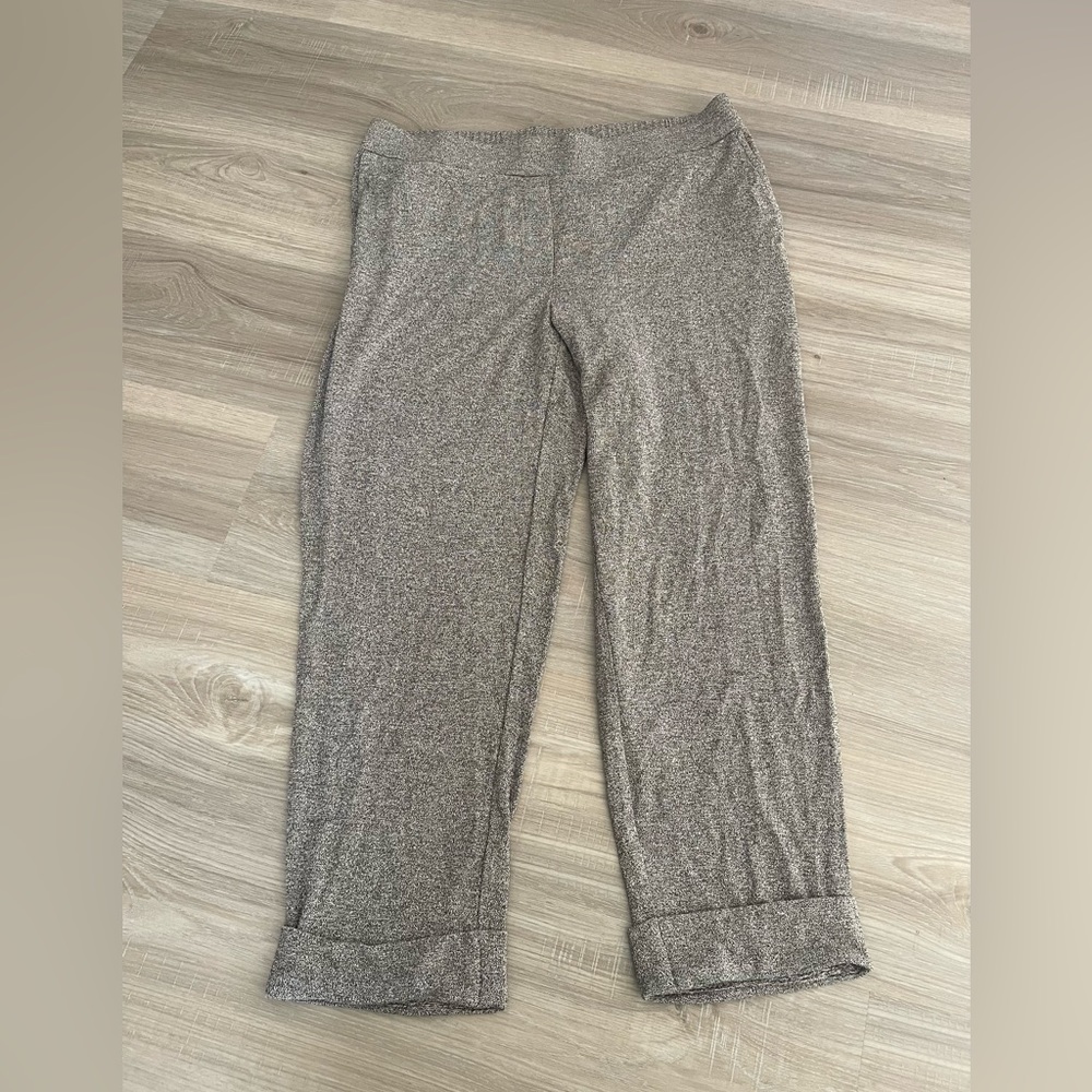 NWT J Jill Wearever Collection Pants Pumic Mult Cuffed